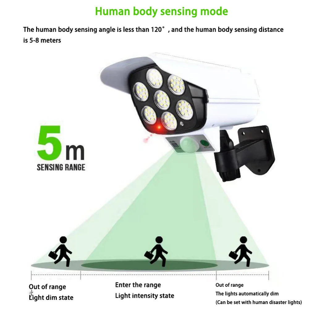 Lampara Solar con Sensor de Movimiento