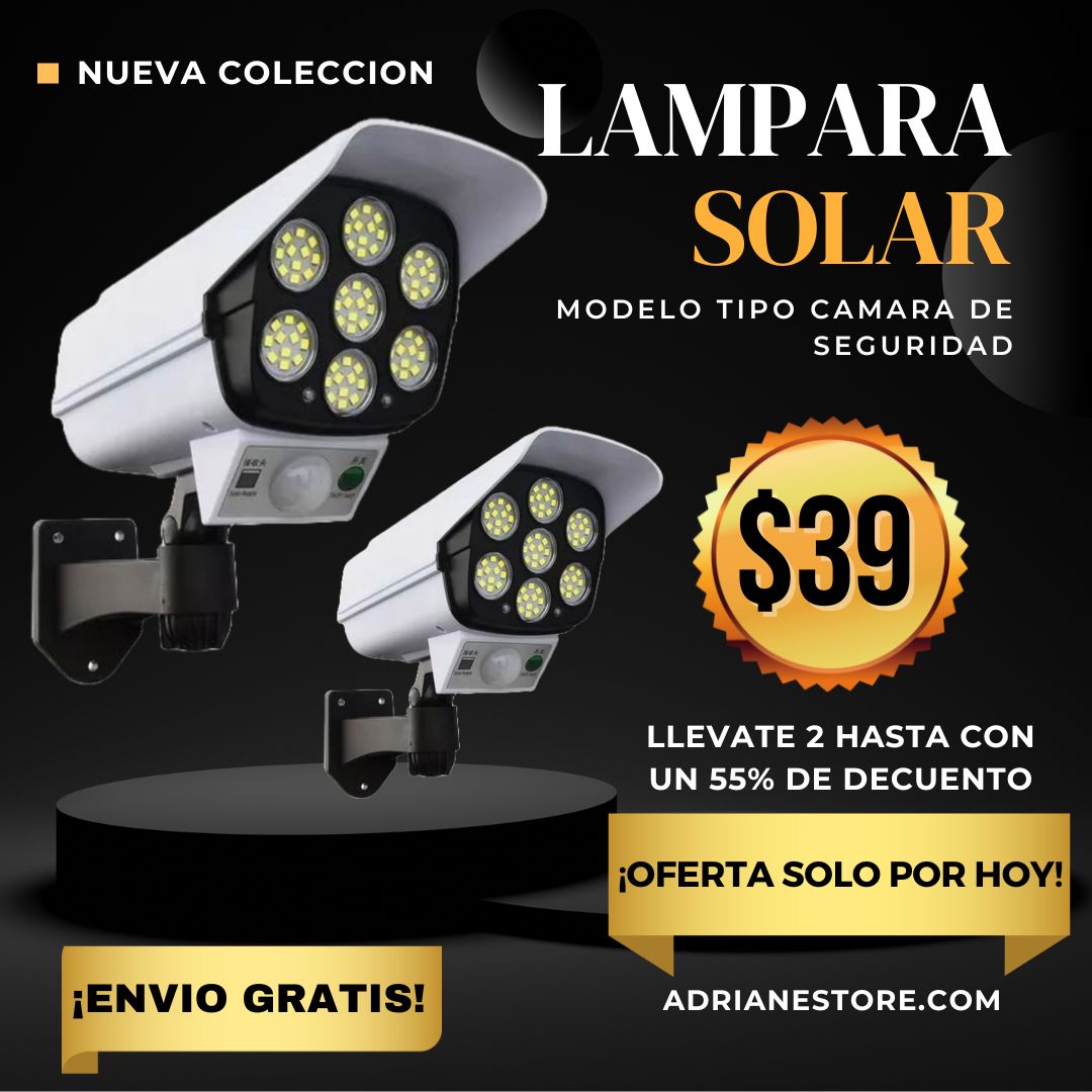 Lampara Solar con Sensor de Movimiento