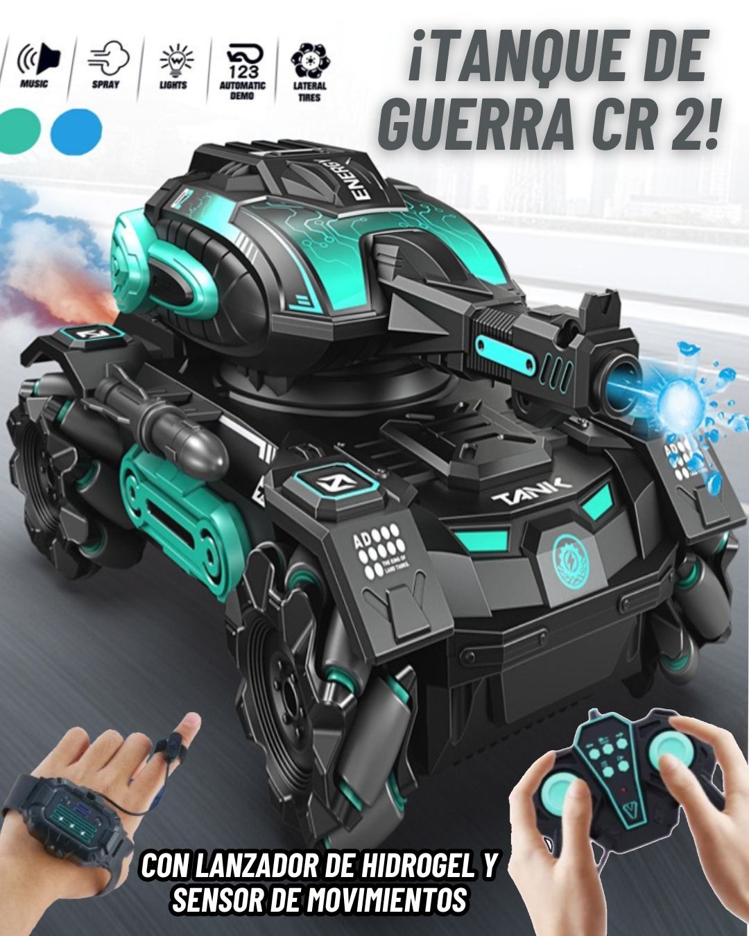 Tanque de Guerra a radio Control + Envió Gratis